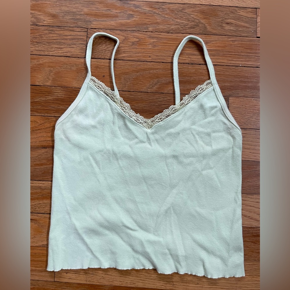 sage green tank top